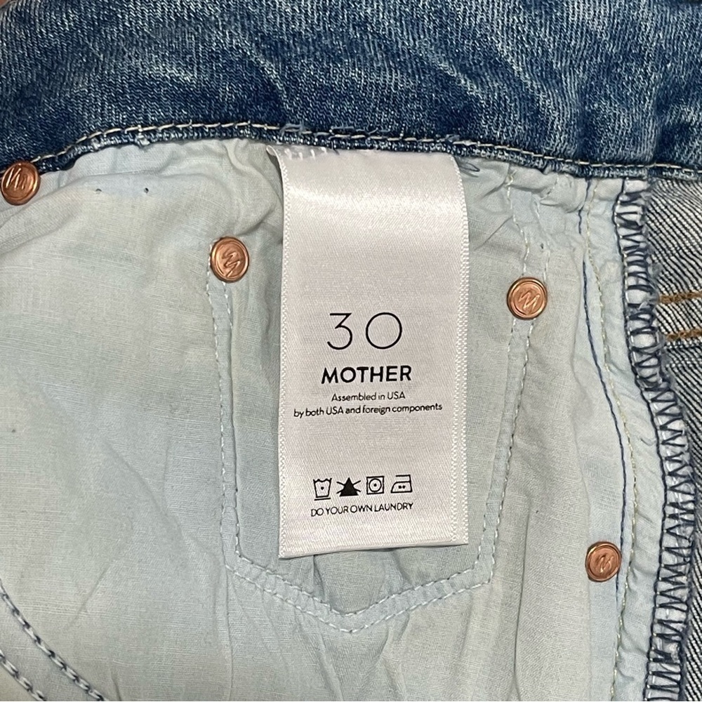 MOTHER The Looker Ankle Step Fray Jeans - Exposed Secret Sister - SZ - 30 - Picture 4 of 6